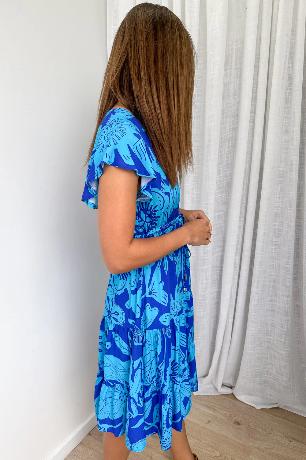 Aidy Dress - Blue Tropical - Image 3