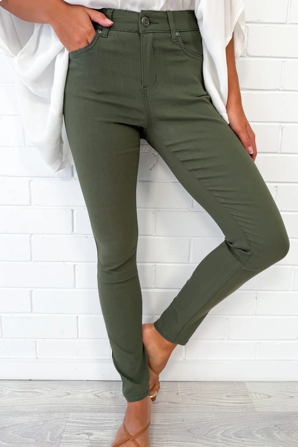 Alexa Pants - Khaki - Image 10