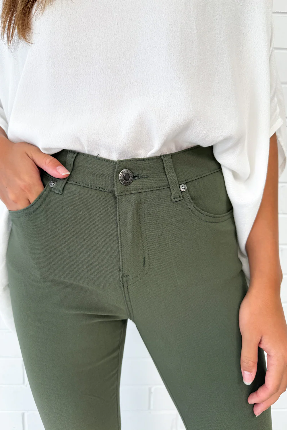 Alexa Pants - Khaki - Image 9