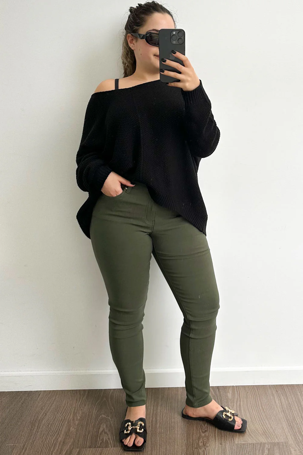 Alexa Pants Petite - Khaki - Image 15