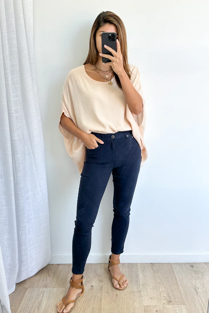 Alexa Pants Petite - Navy - Image 7