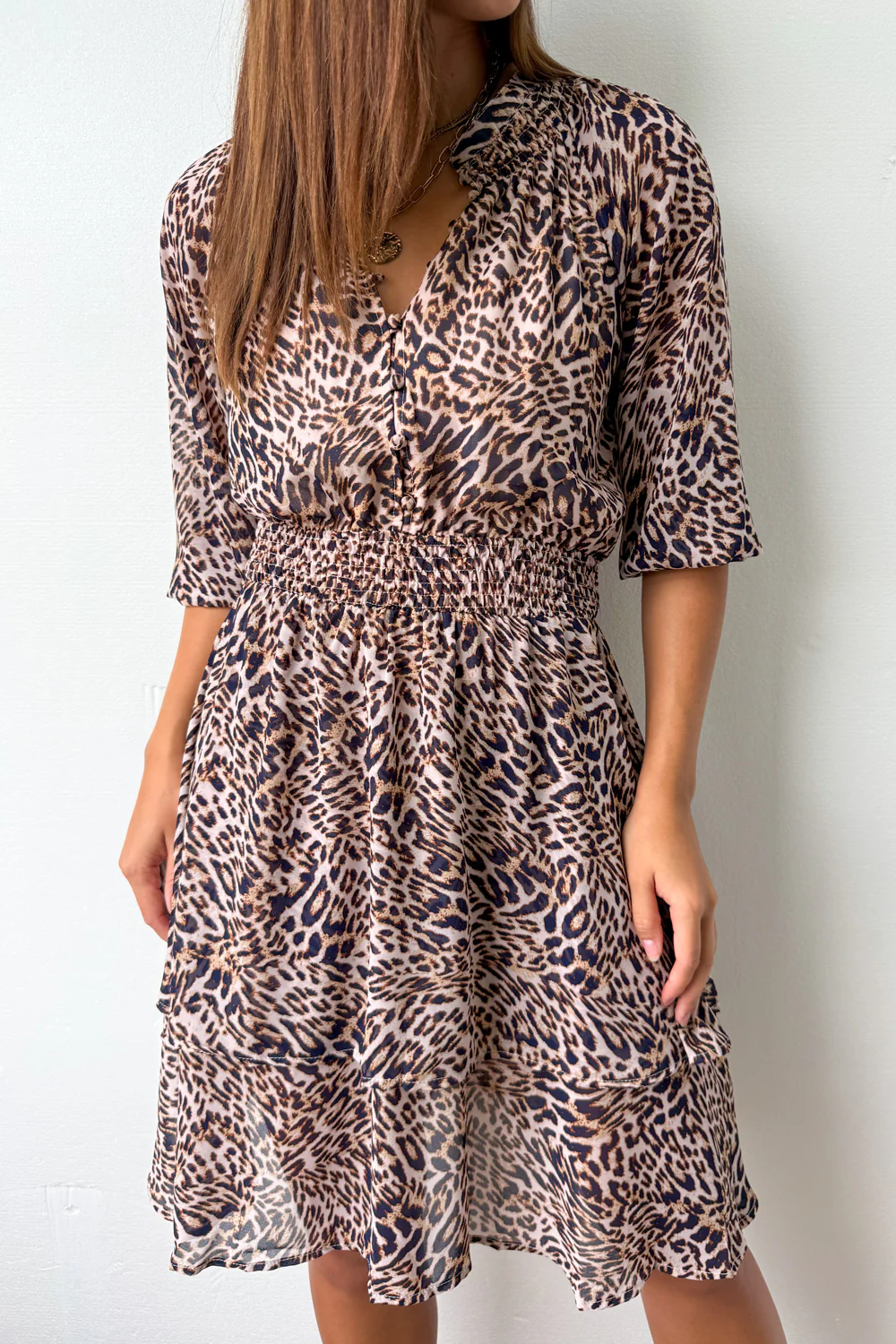 Alexis Dress - Leopard Print - Image 2