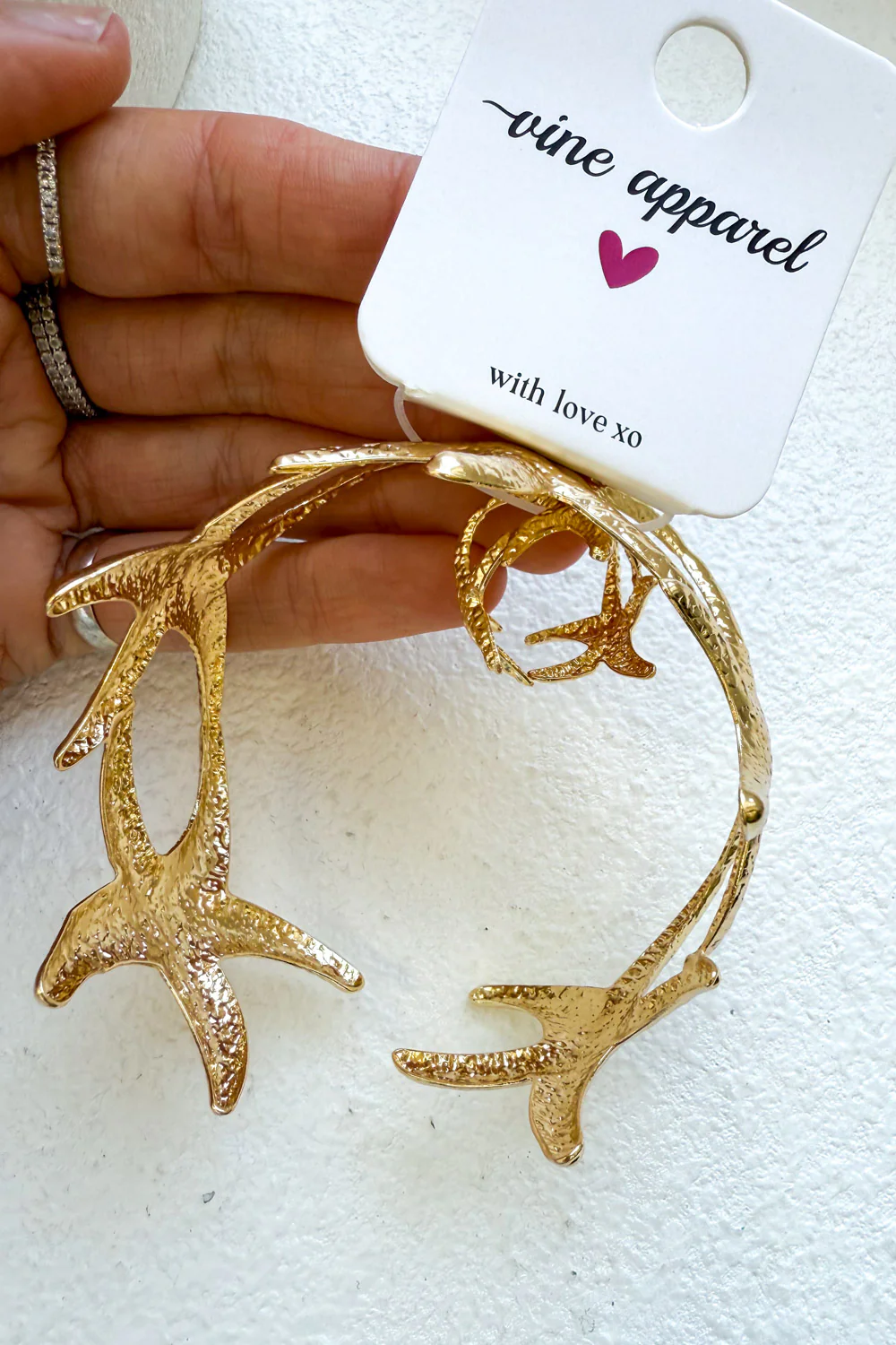 Alora Cuff & Ring Set - Gold - Image 4