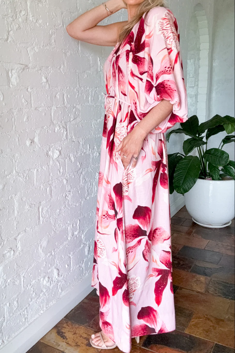 Aluna Maxi Dress - Blush Floral - Image 7