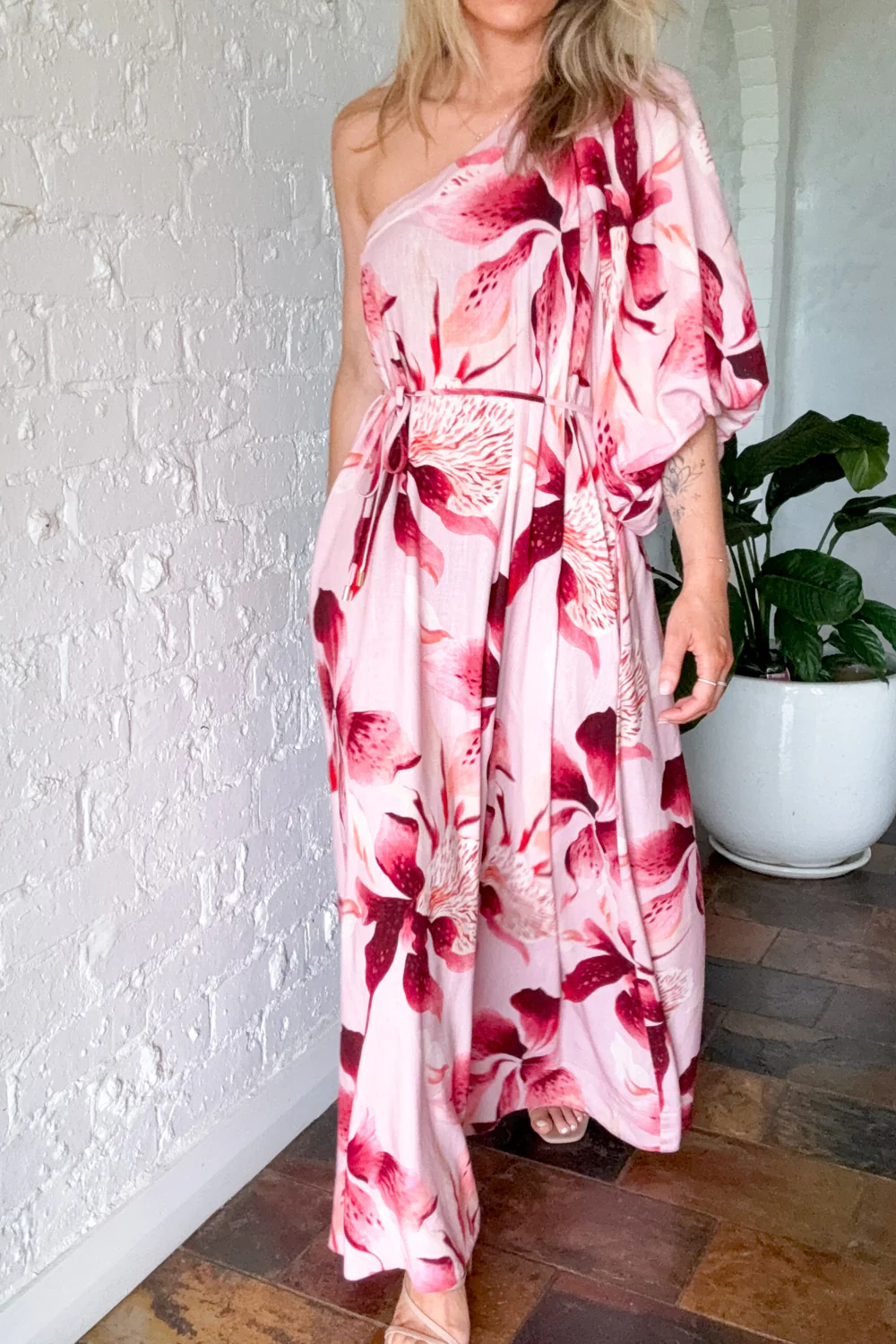 Aluna Maxi Dress - Blush Floral - Image 9