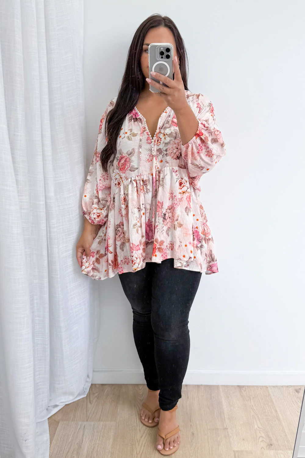 Amelia Blouse - Pink Vintage Floral - Image 10