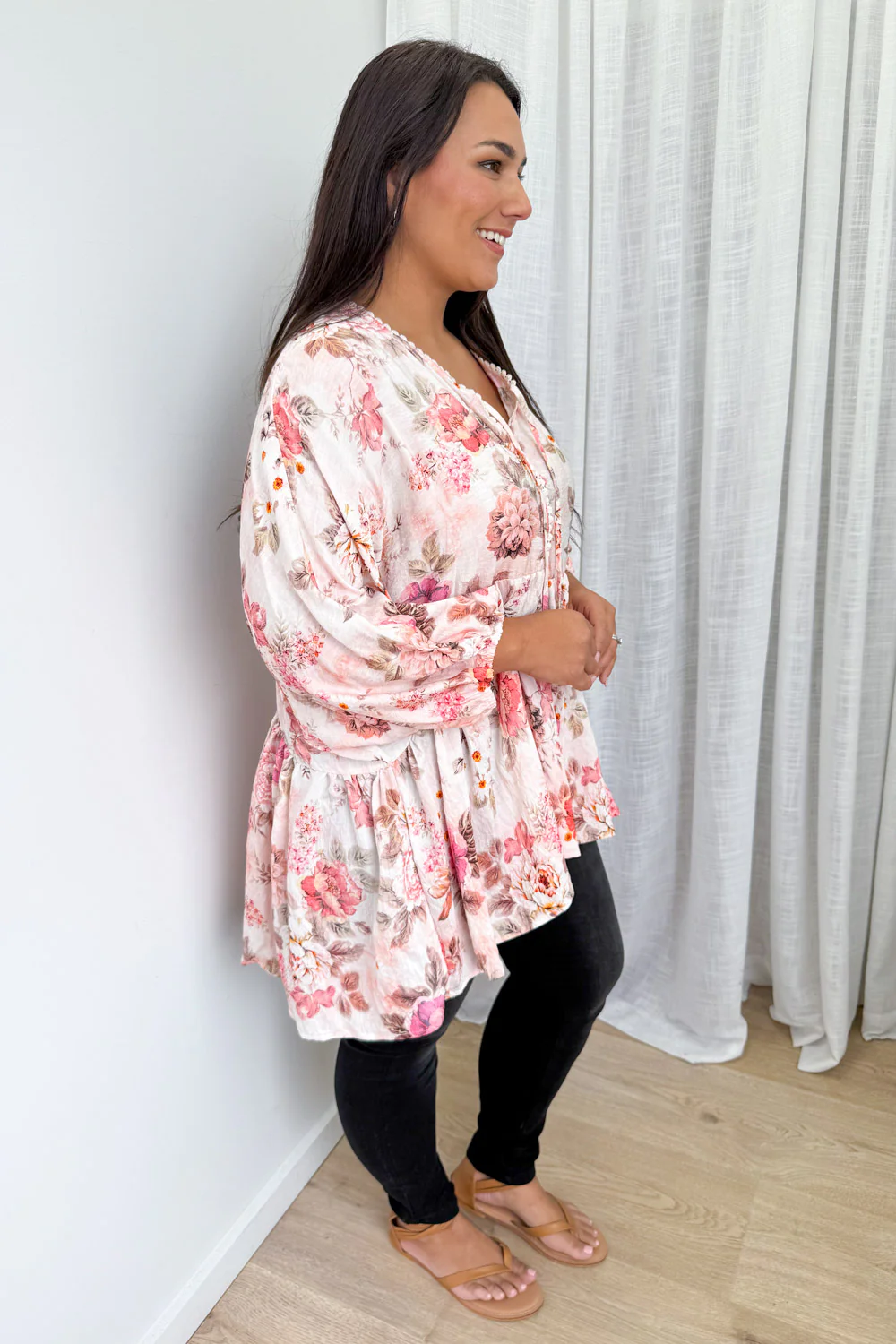 Amelia Blouse - Pink Vintage Floral - Image 12