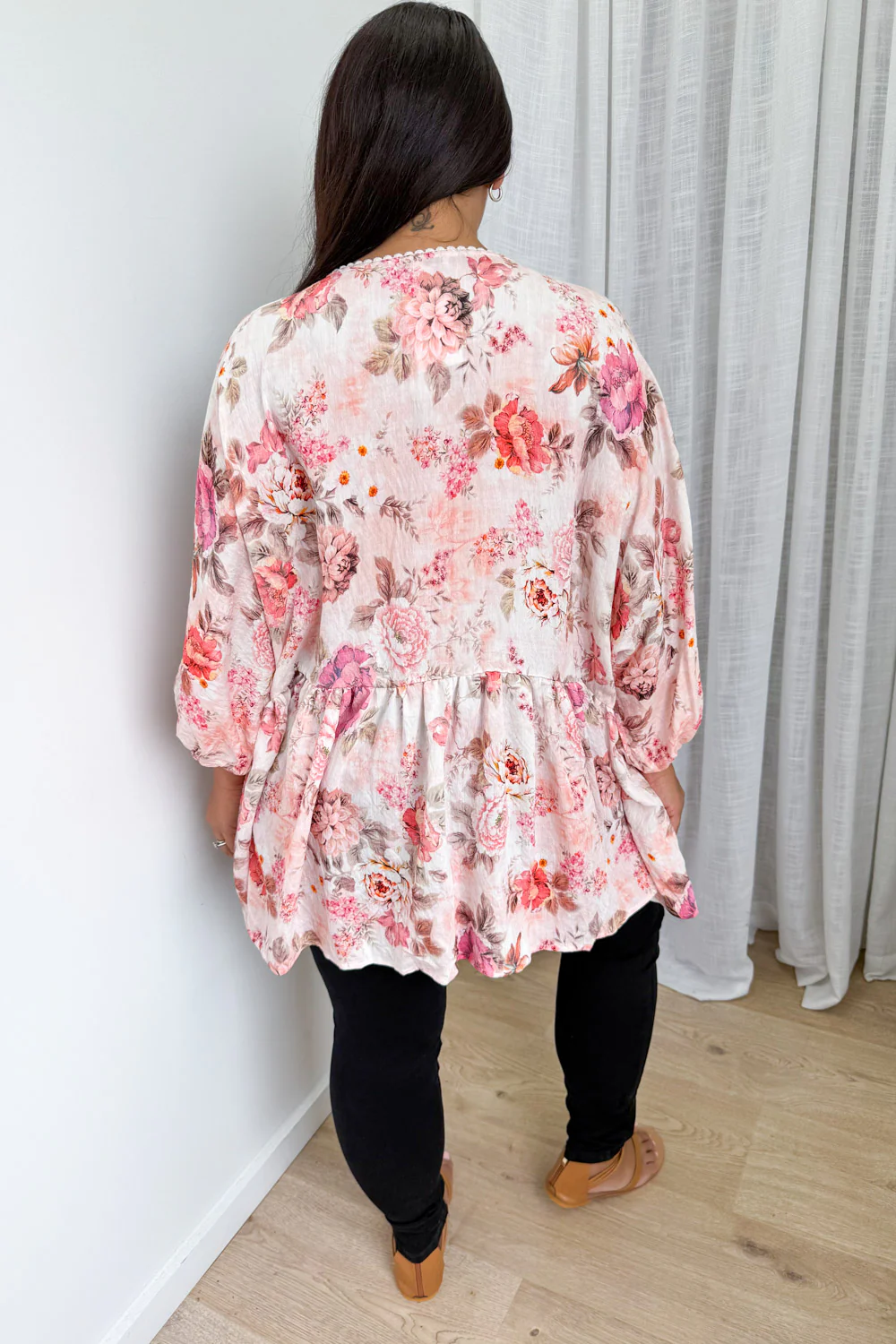 Amelia Blouse - Pink Vintage Floral - Image 13