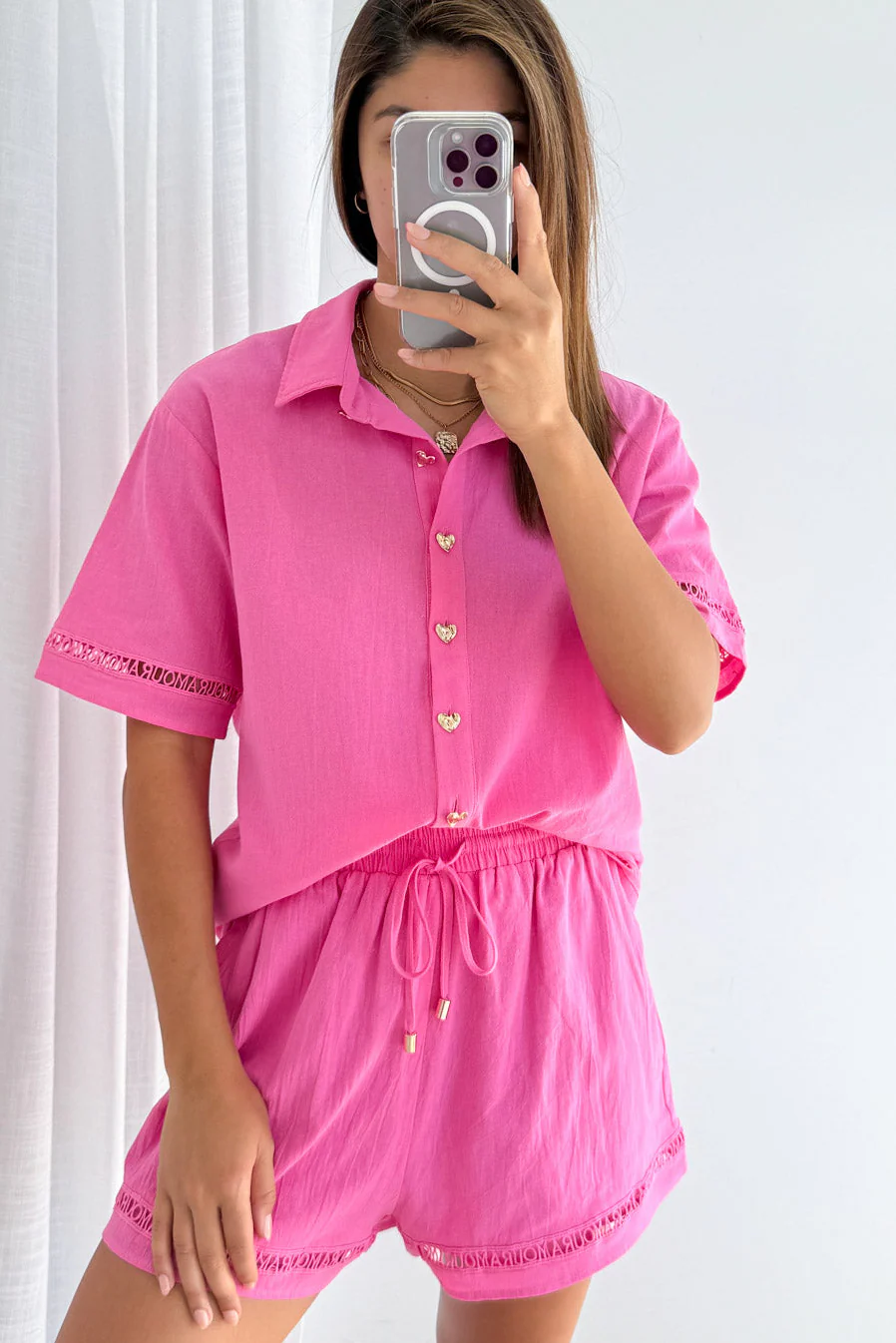 Amour Shirt - Pink - Image 5