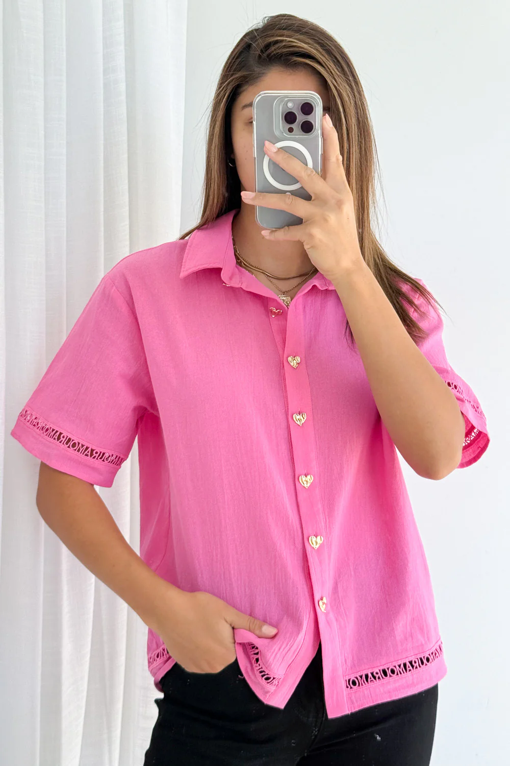 Amour Shirt - Pink - Image 8