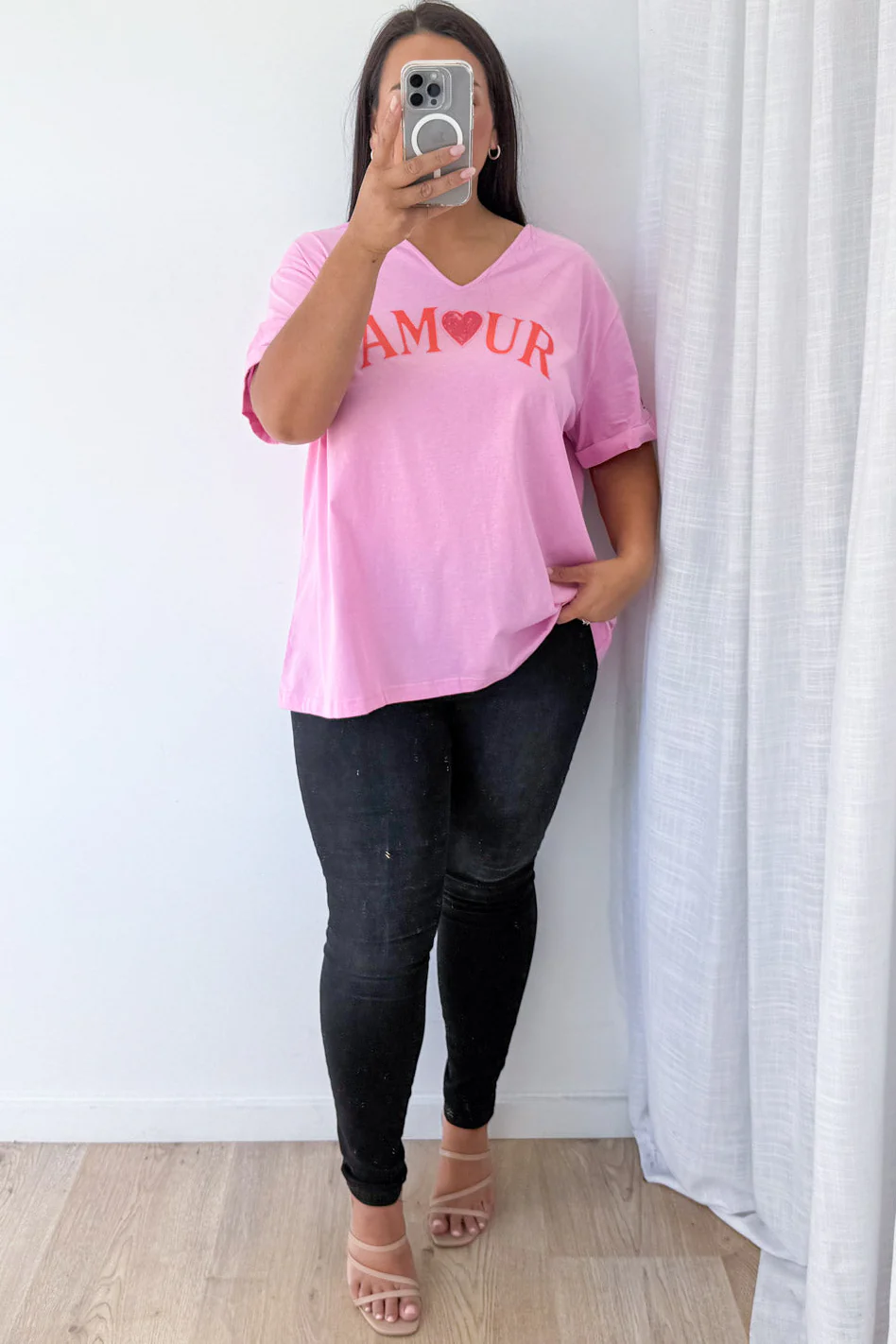 Amour Tee - Candy Pink - Image 13