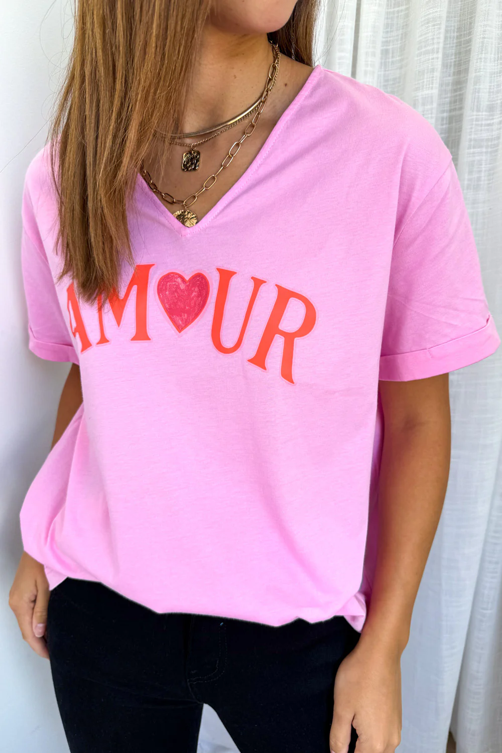Amour Tee - Candy Pink - Image 3