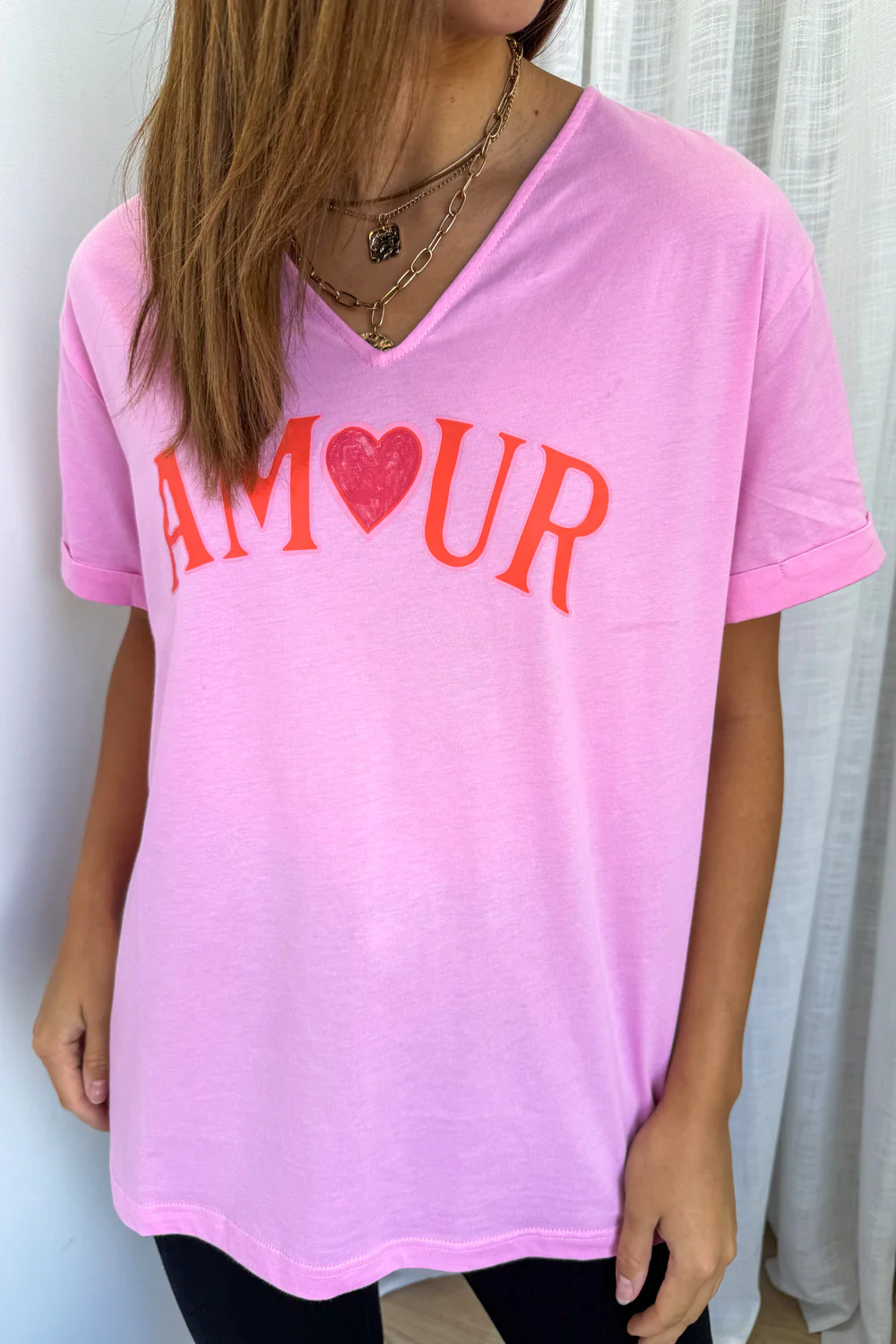 Amour Tee - Candy Pink - Image 4