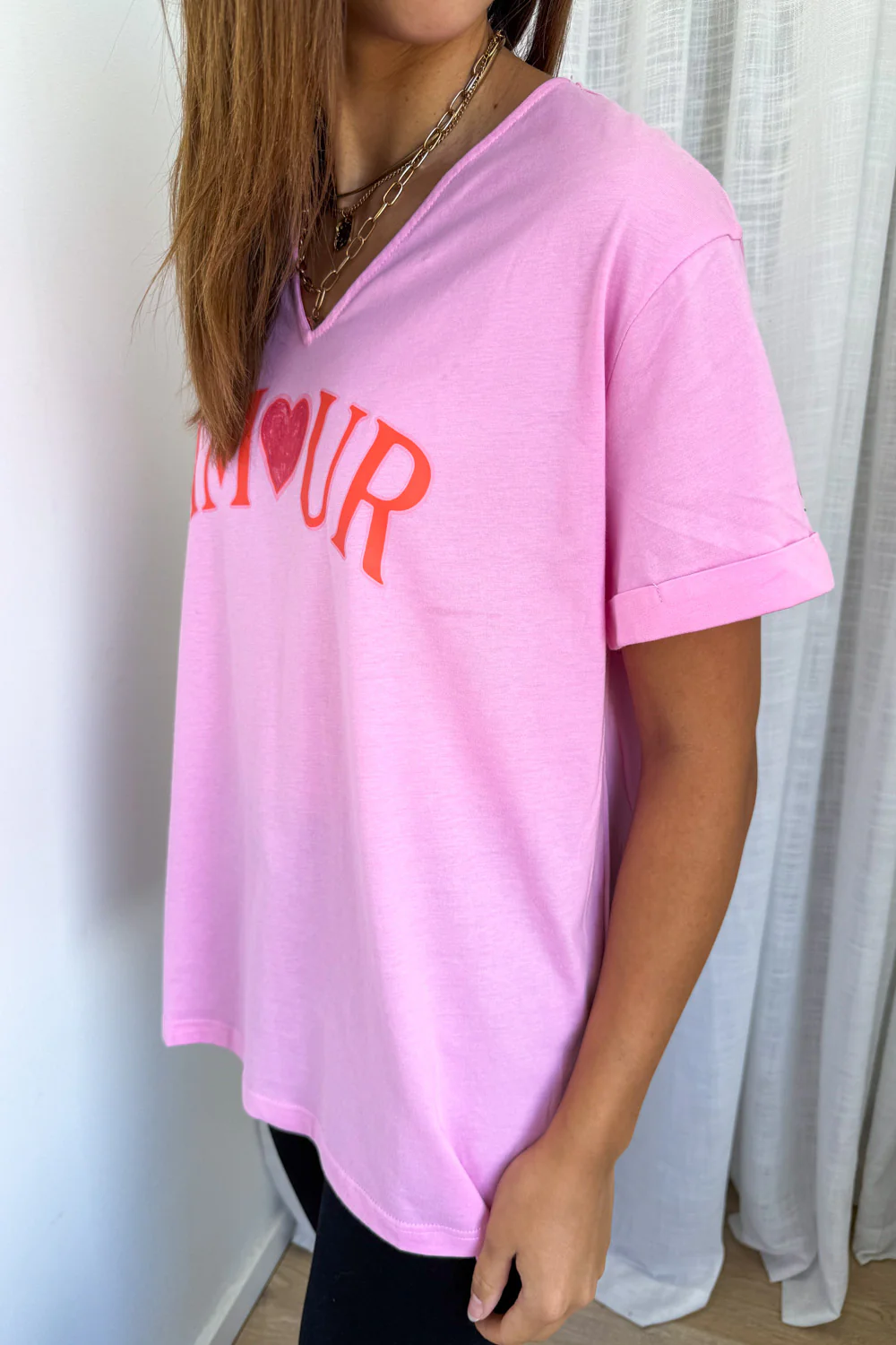 Amour Tee - Candy Pink - Image 6