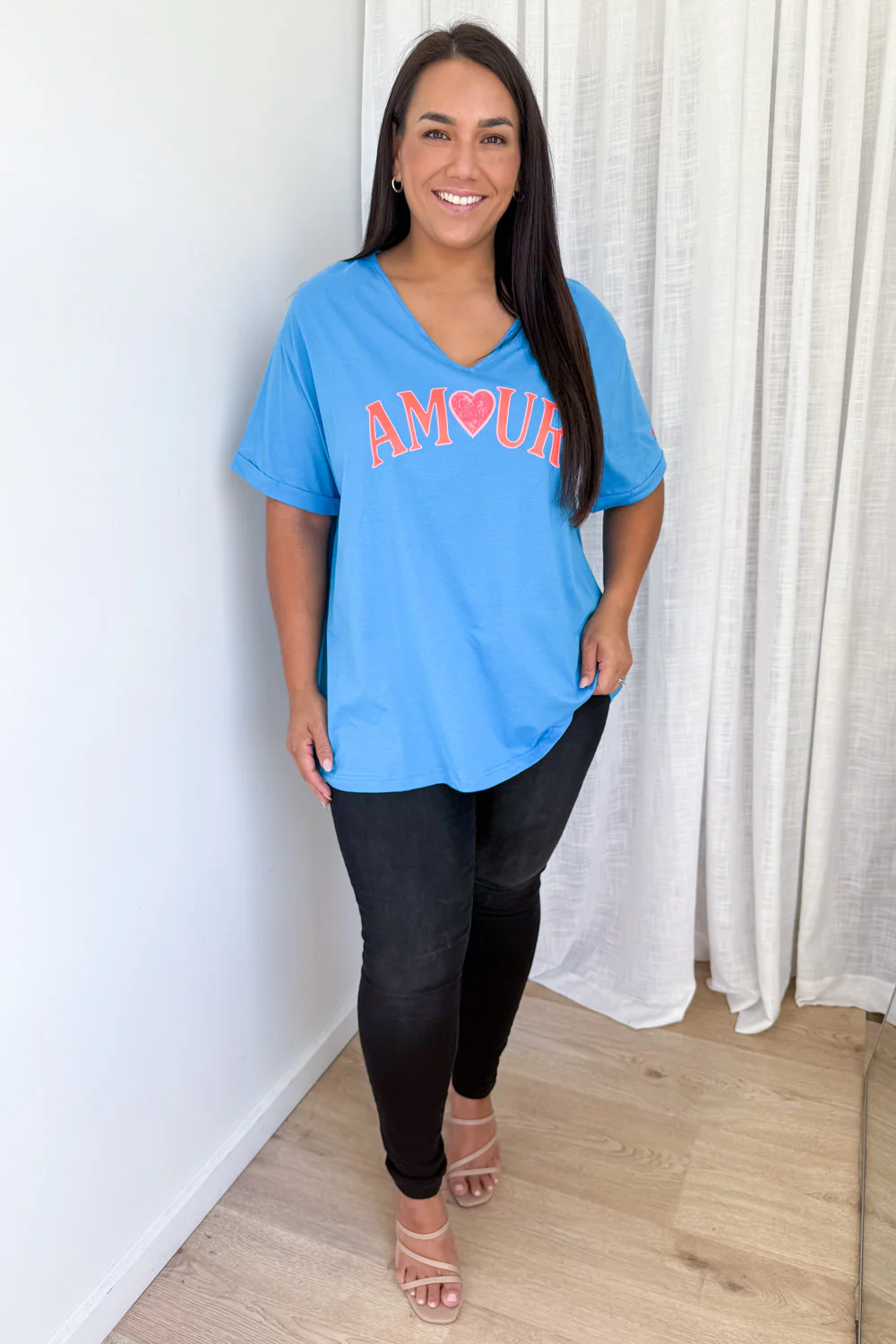Amour Tee - Cornflower Blue - Image 10
