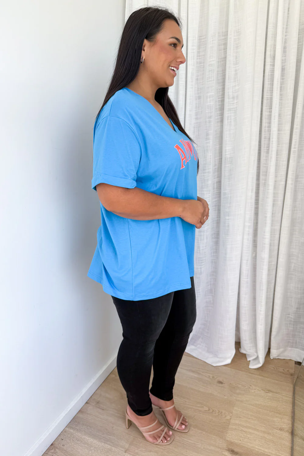 Amour Tee - Cornflower Blue - Image 11