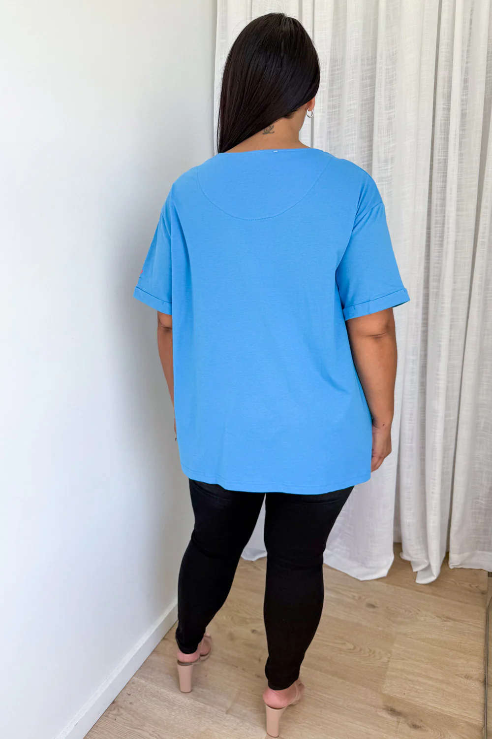 Amour Tee - Cornflower Blue - Image 12