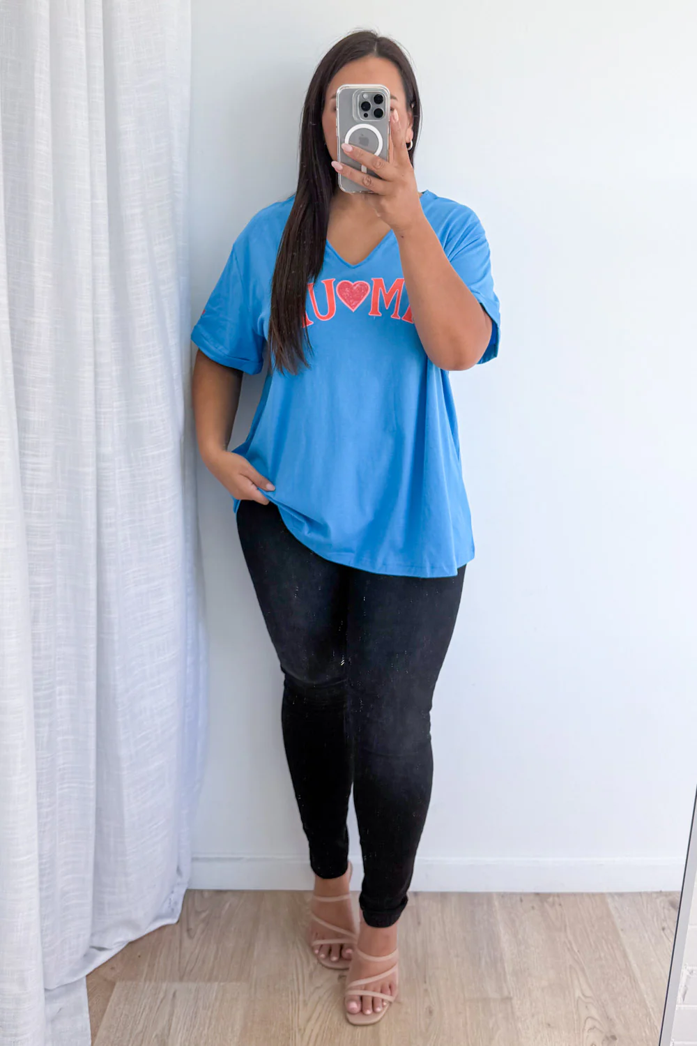 Amour Tee - Cornflower Blue - Image 13