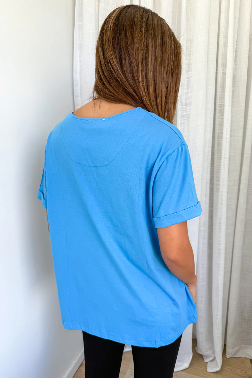 Amour Tee - Cornflower Blue - Image 8