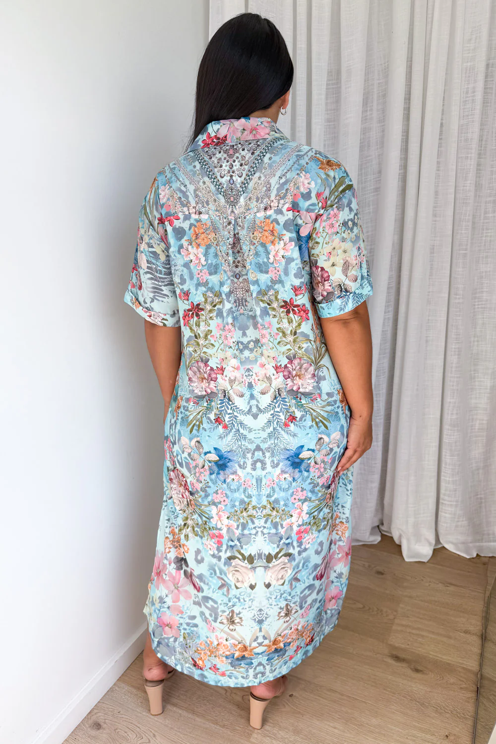Ariane Dress - Blue Multi Floral - Image 10