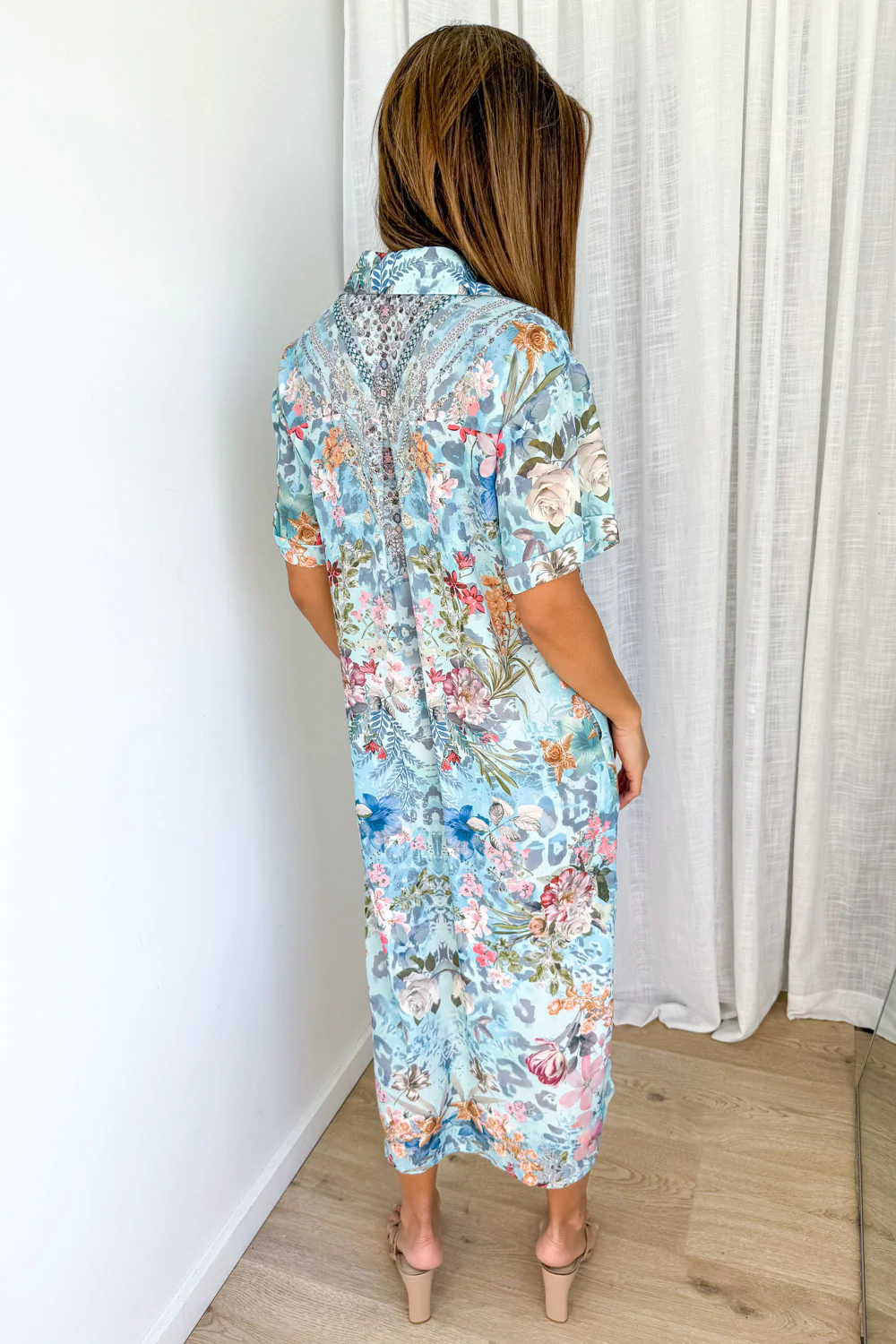 Ariane Dress - Blue Multi Floral - Image 5