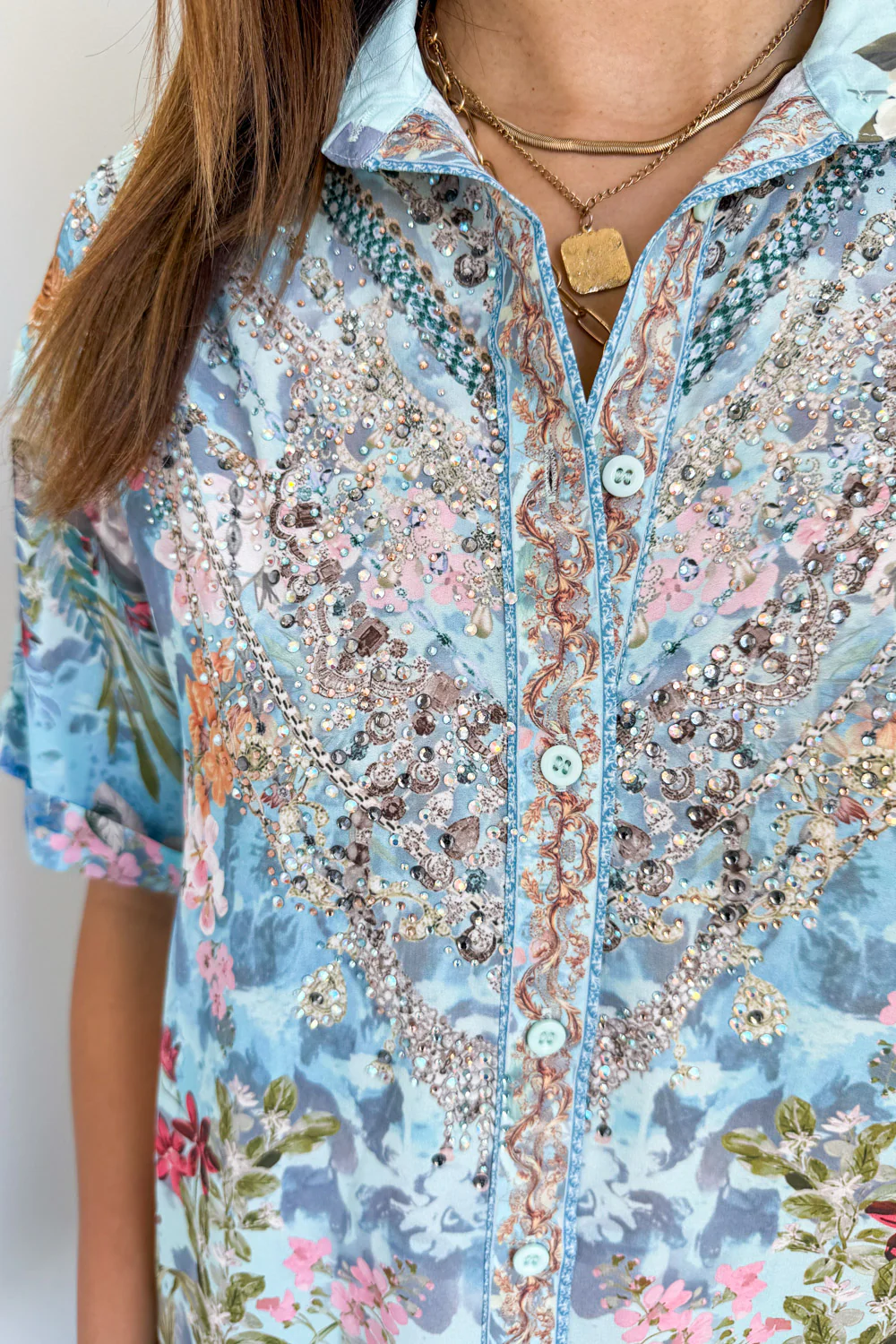 Ariane Dress - Blue Multi Floral - Image 6