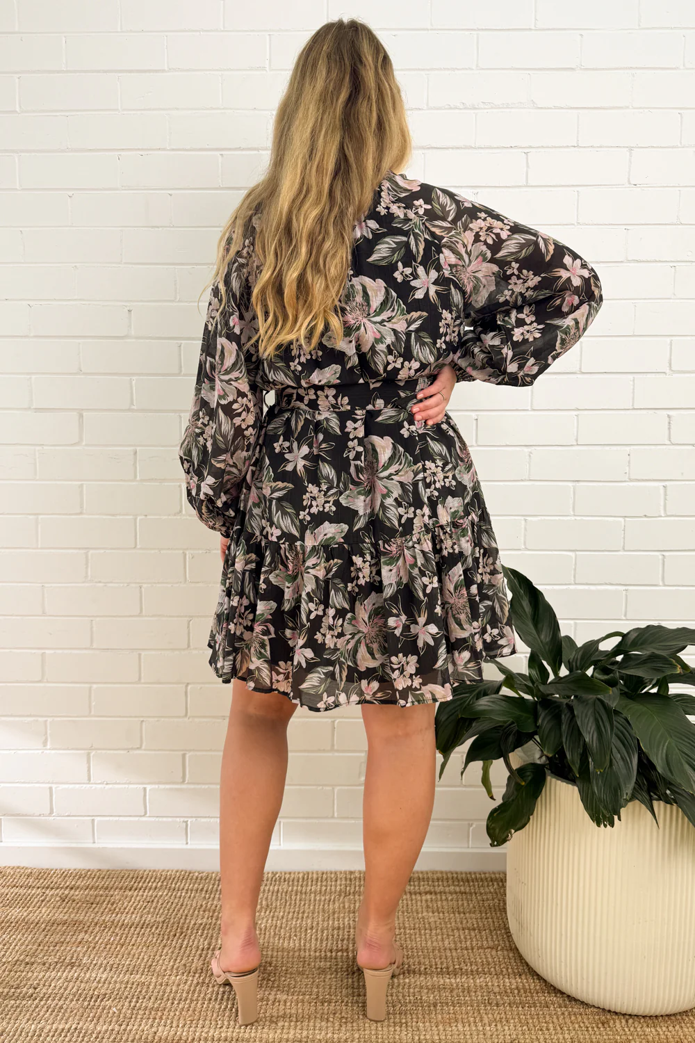 Ashley Dress - Black Floral - Image 14
