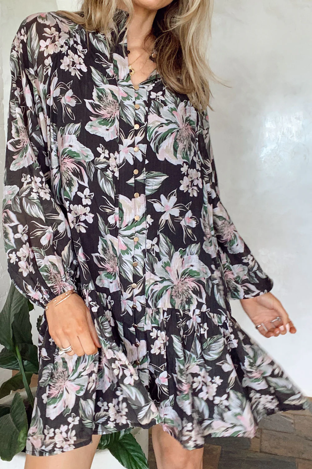 Ashley Dress - Black Floral - Image 9