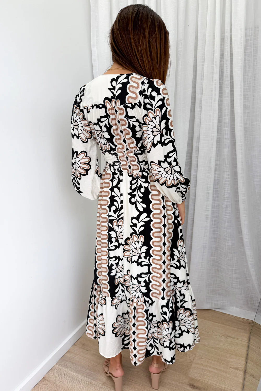 August Dress - Brown Multi - Image 5