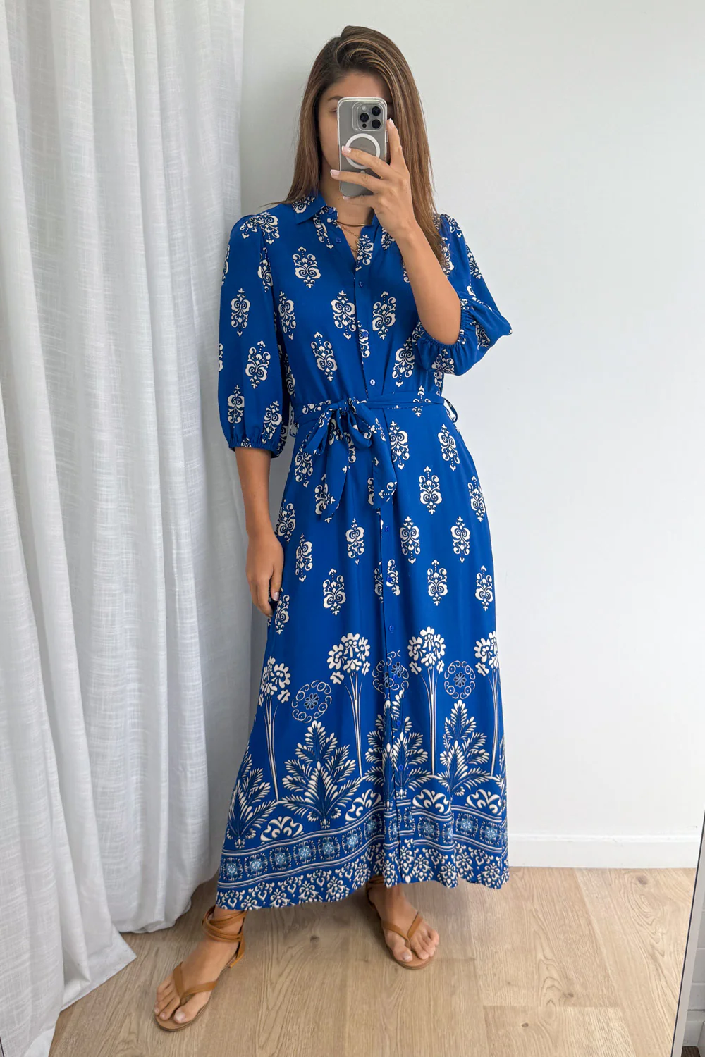 Ava Dress - Blue Boho - Image 2