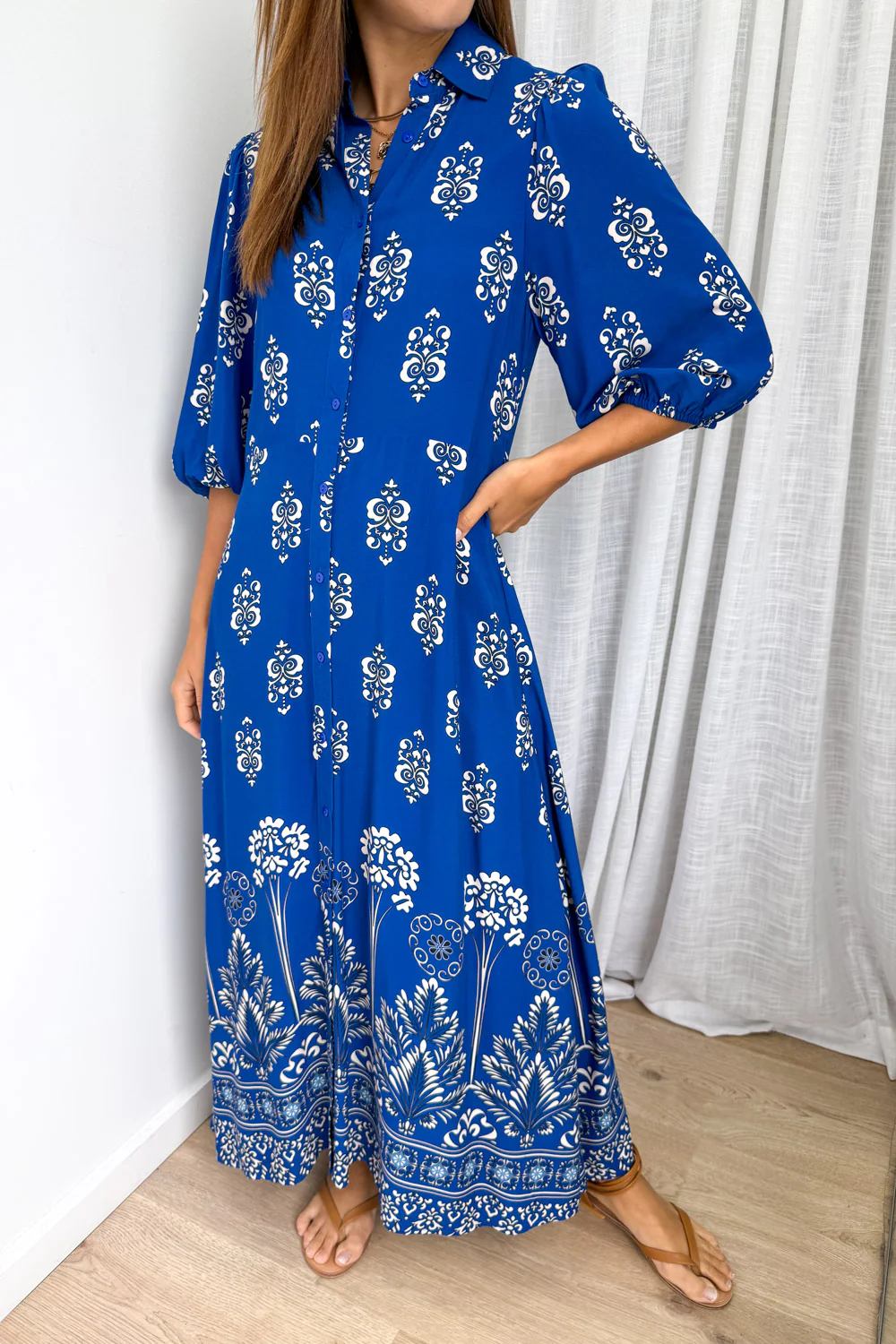 Ava Dress - Blue Boho - Image 3