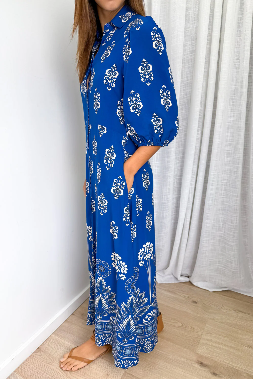 Ava Dress - Blue Boho - Image 4