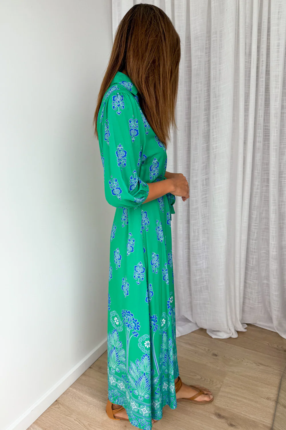 Ava Dress - Green Boho - Image 4