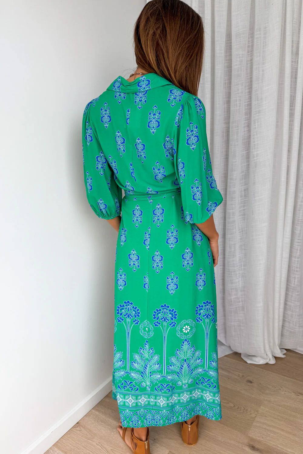 Ava Dress - Green Boho - Image 5