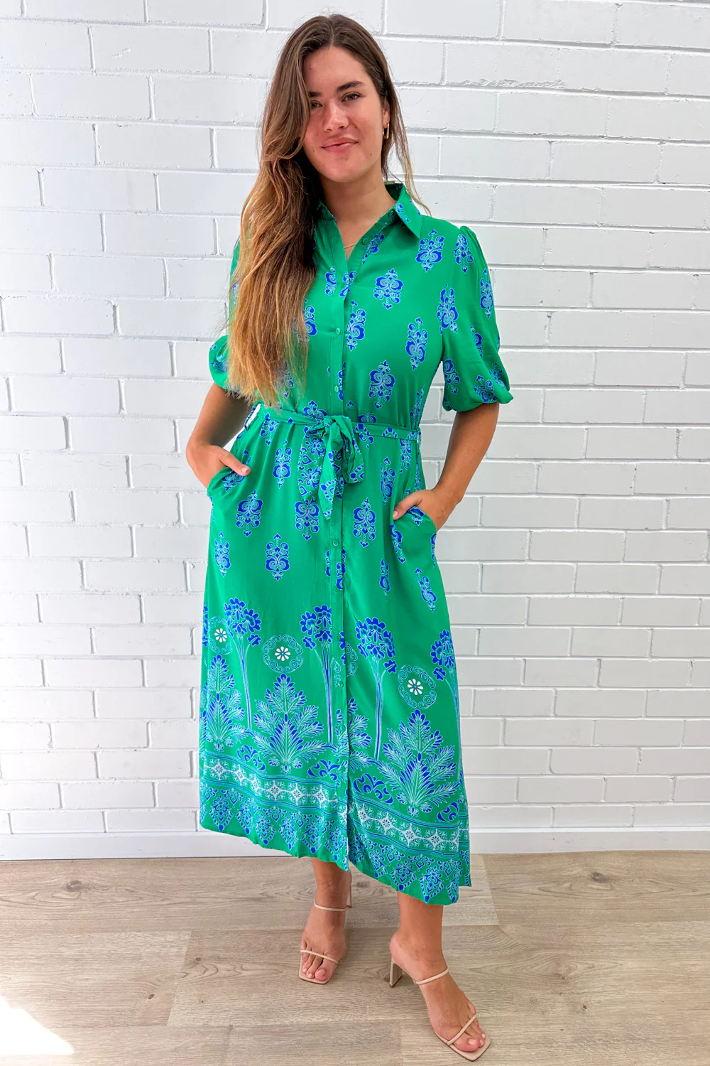 Ava Dress - Green Boho - Image 7