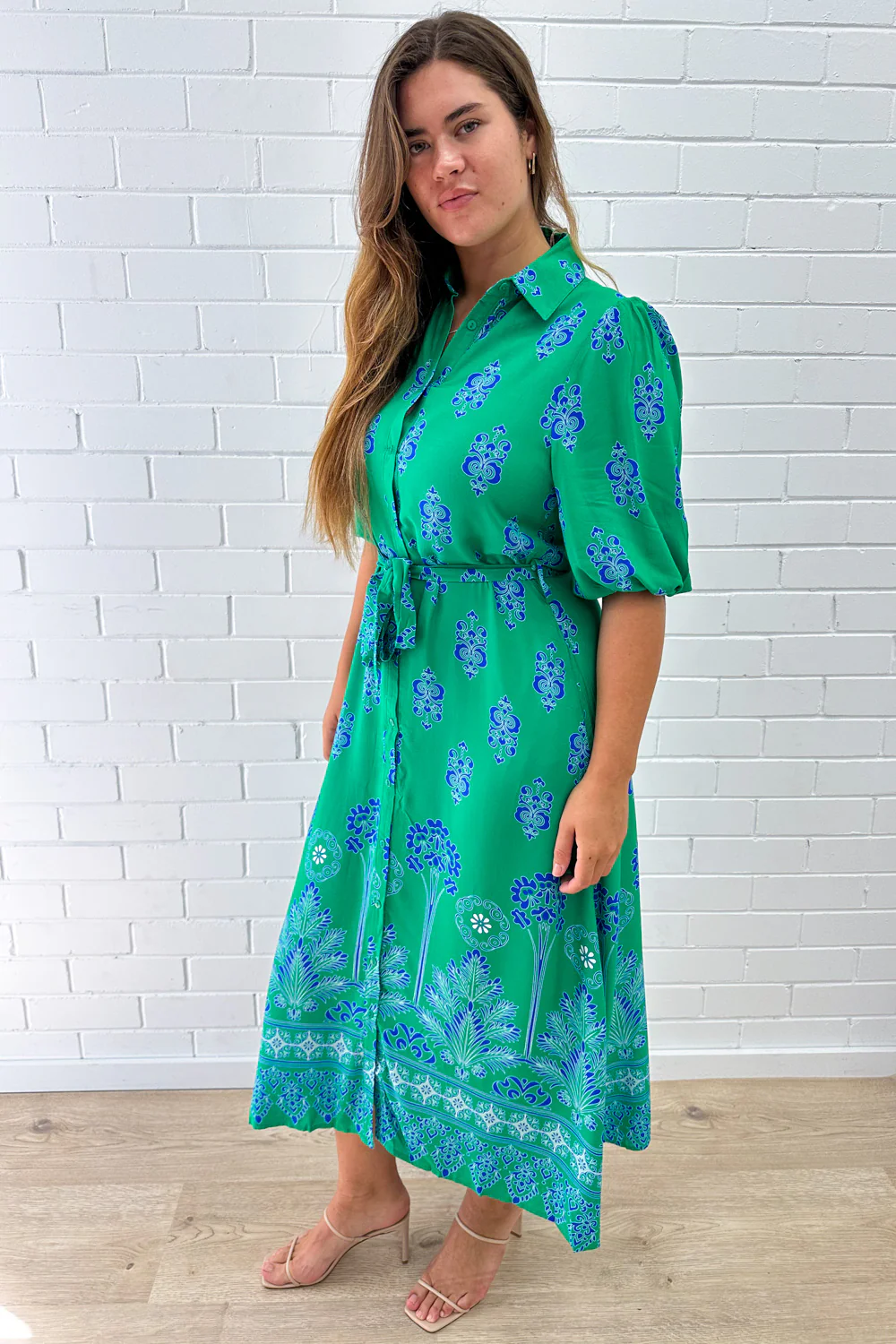 Ava Dress - Green Boho - Image 8