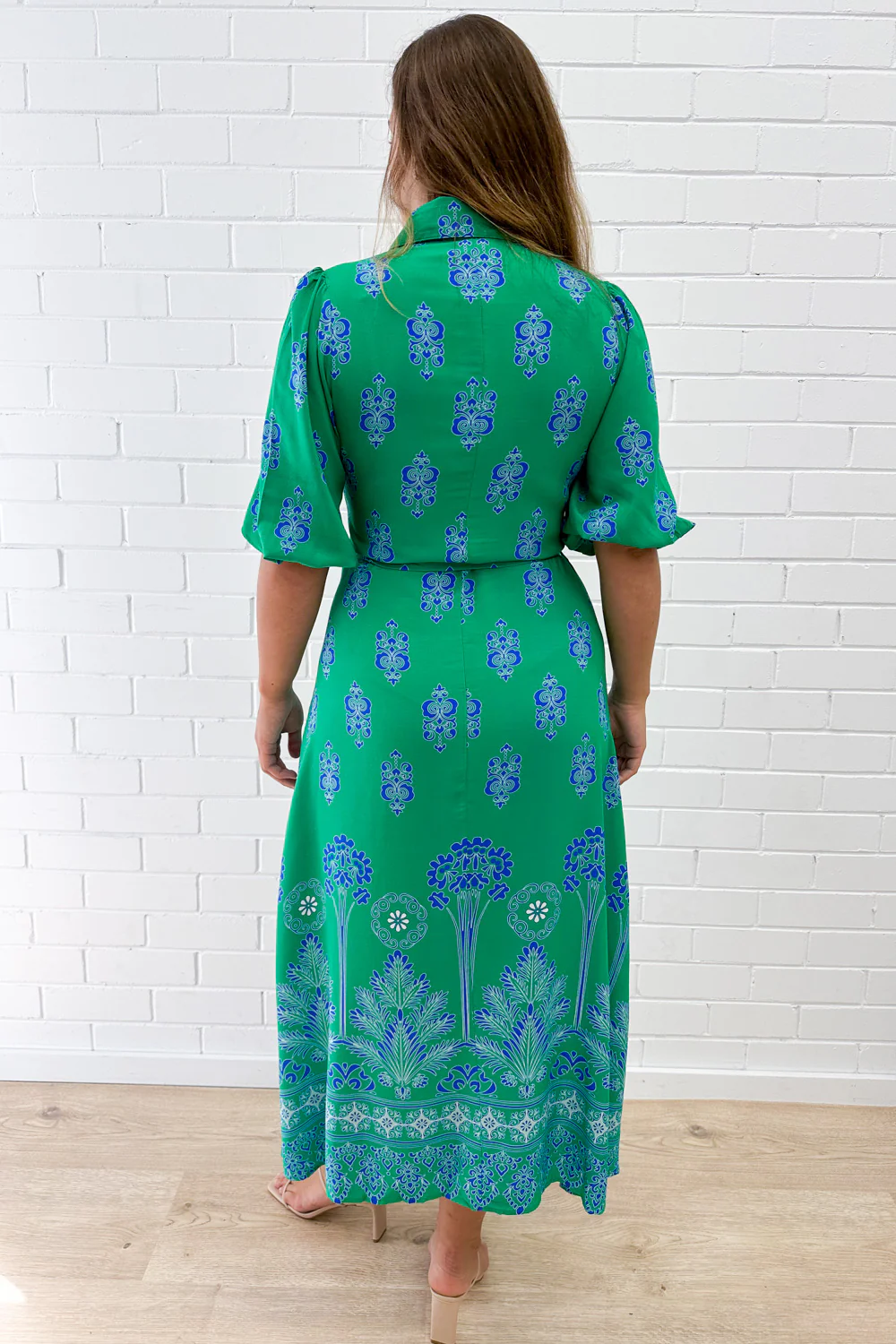 Ava Dress - Green Boho - Image 9