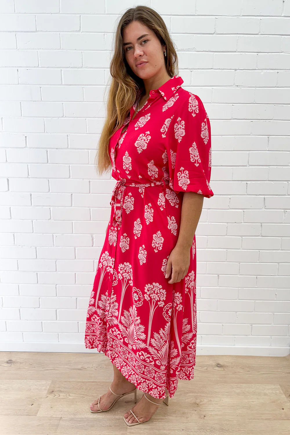Ava Dress - Red Boho - Image 9