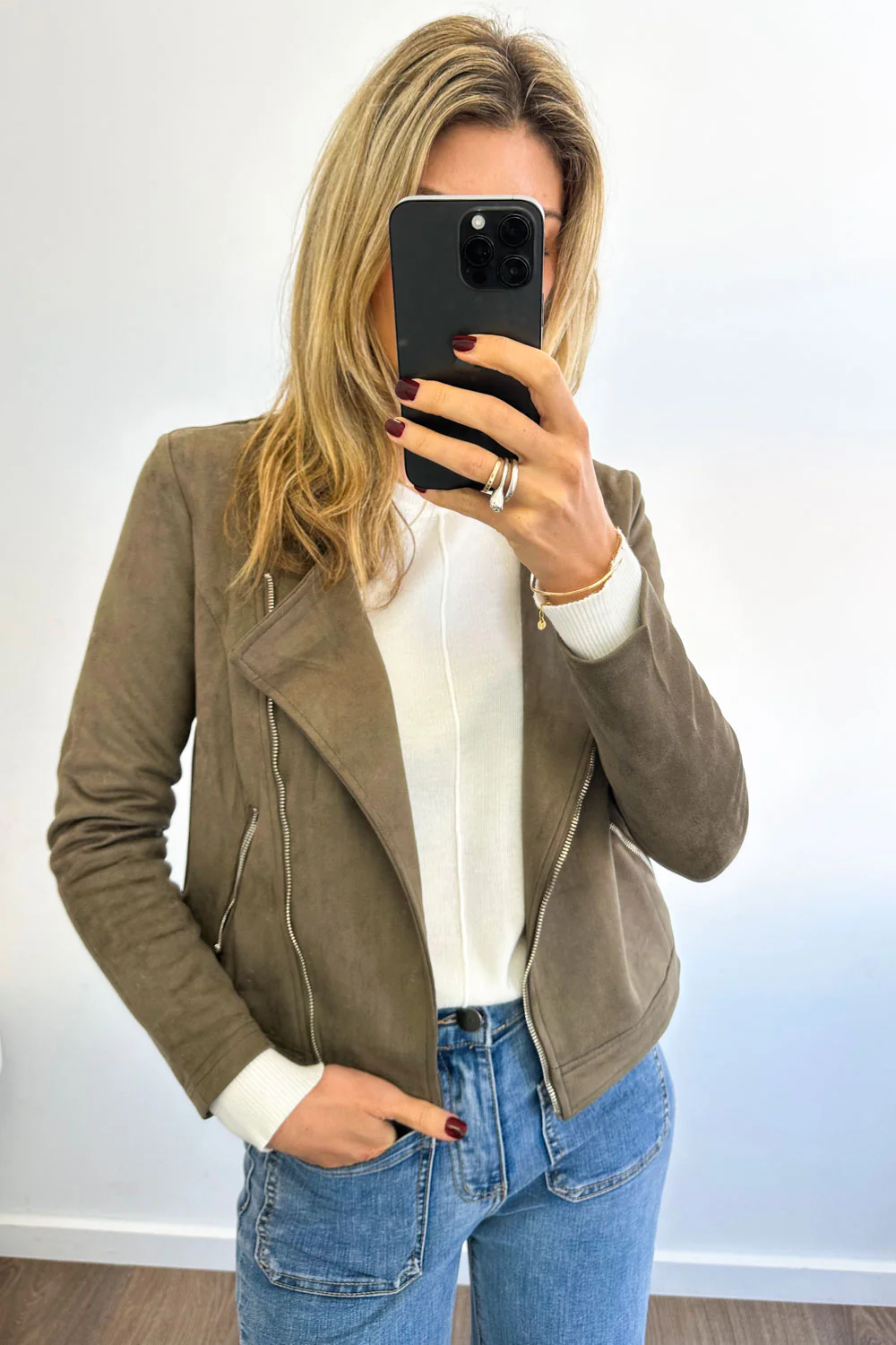 Avery Jacket - Khaki - Image 3