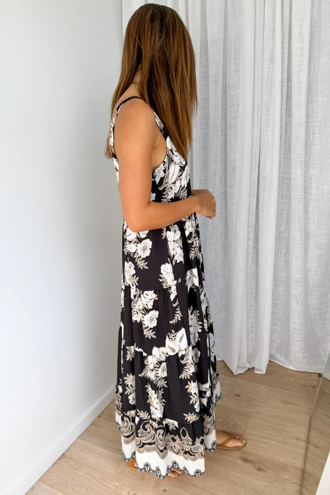 Avoca Dress - Black Floral - Image 5