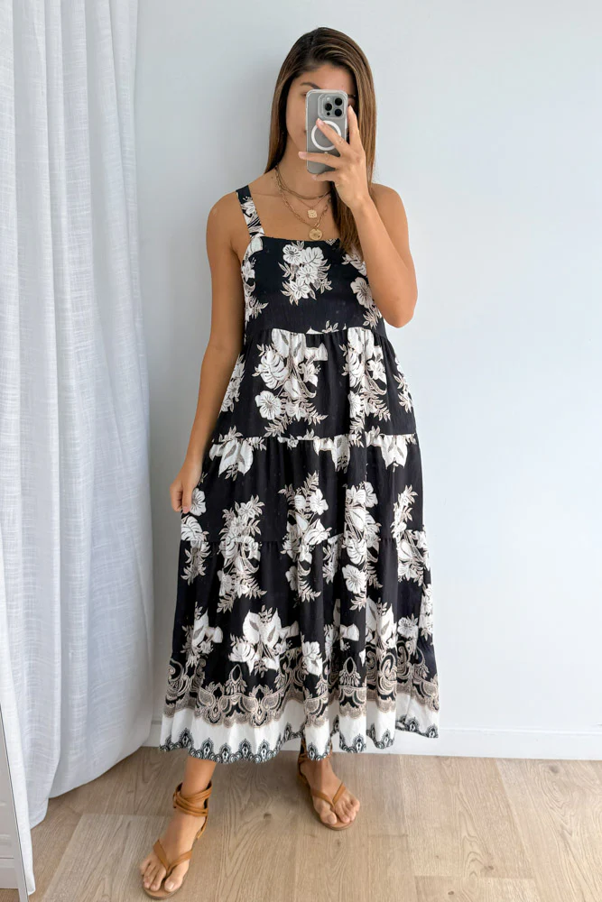 Avoca Dress - Black Floral - Image 7