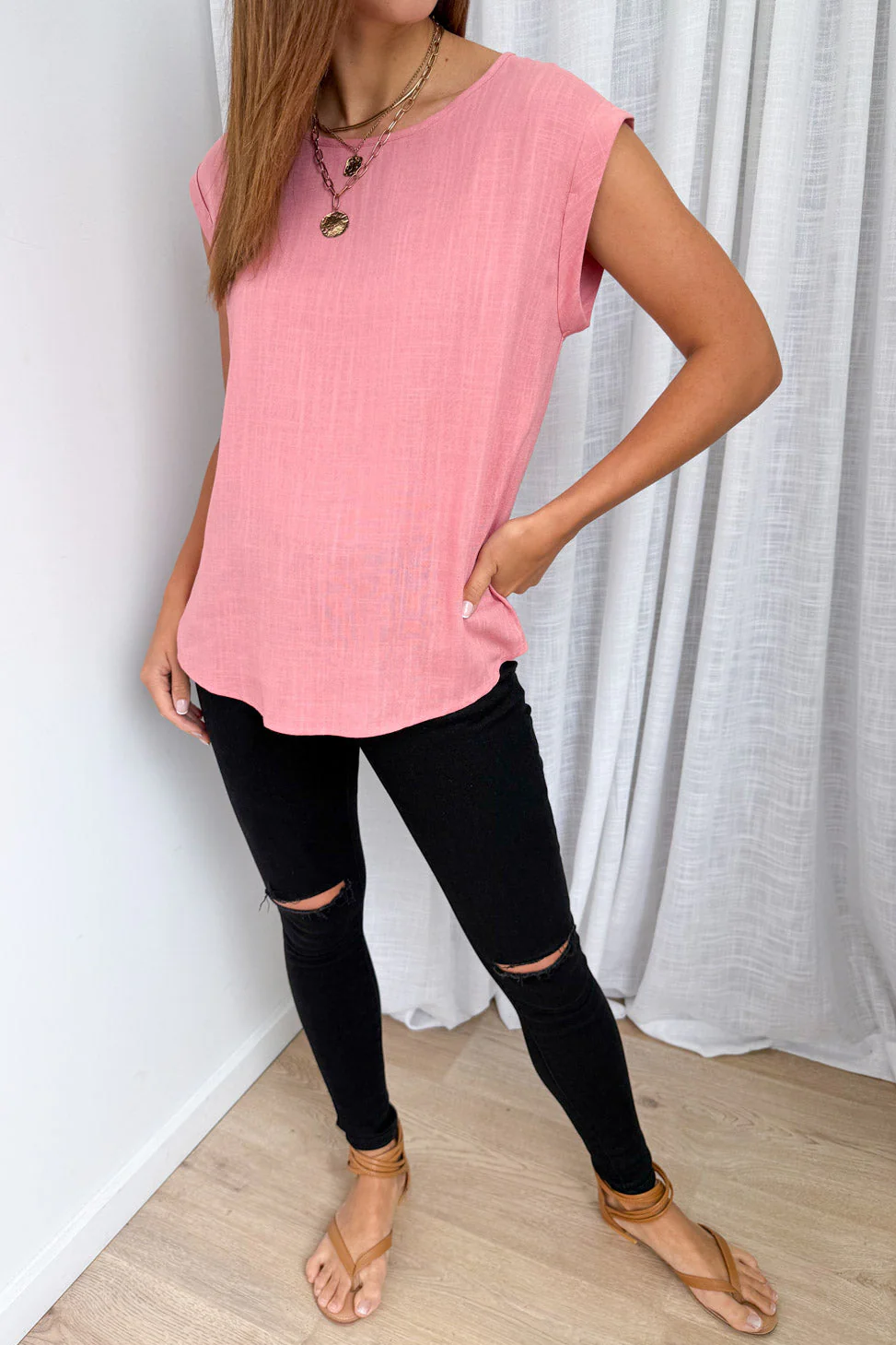 Bailey Top - Blush Pink - Image 2
