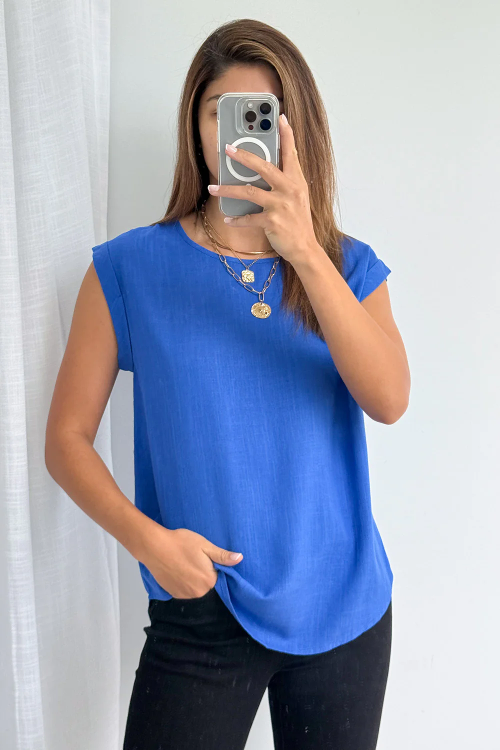 Bailey Top - Cobalt Blue - Image 8