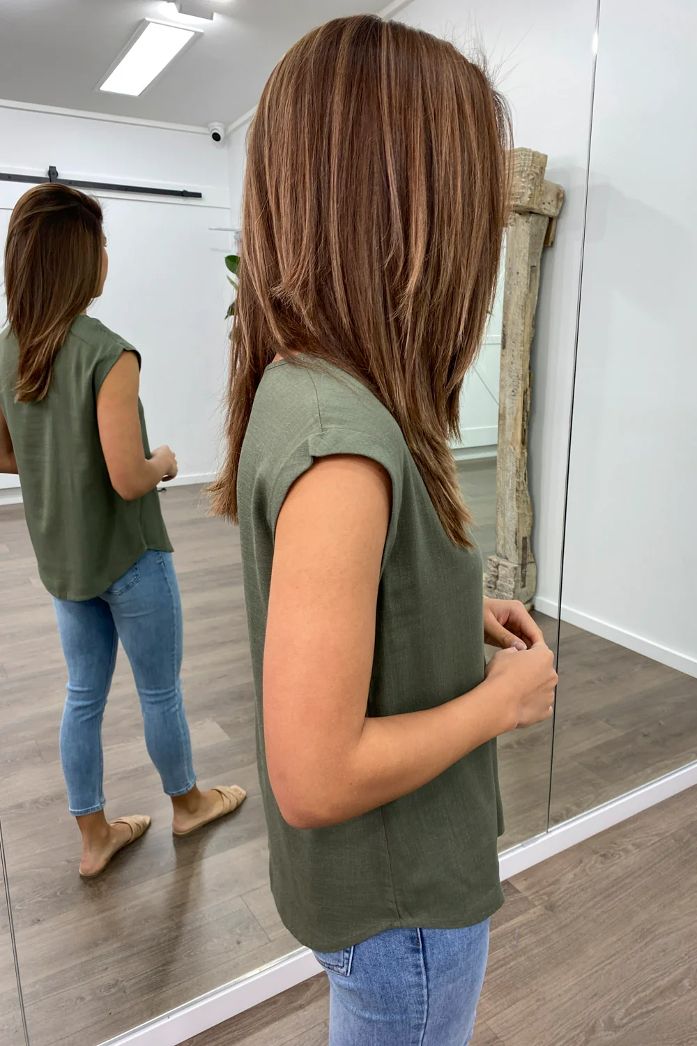 Bailey Top - Khaki - Image 5