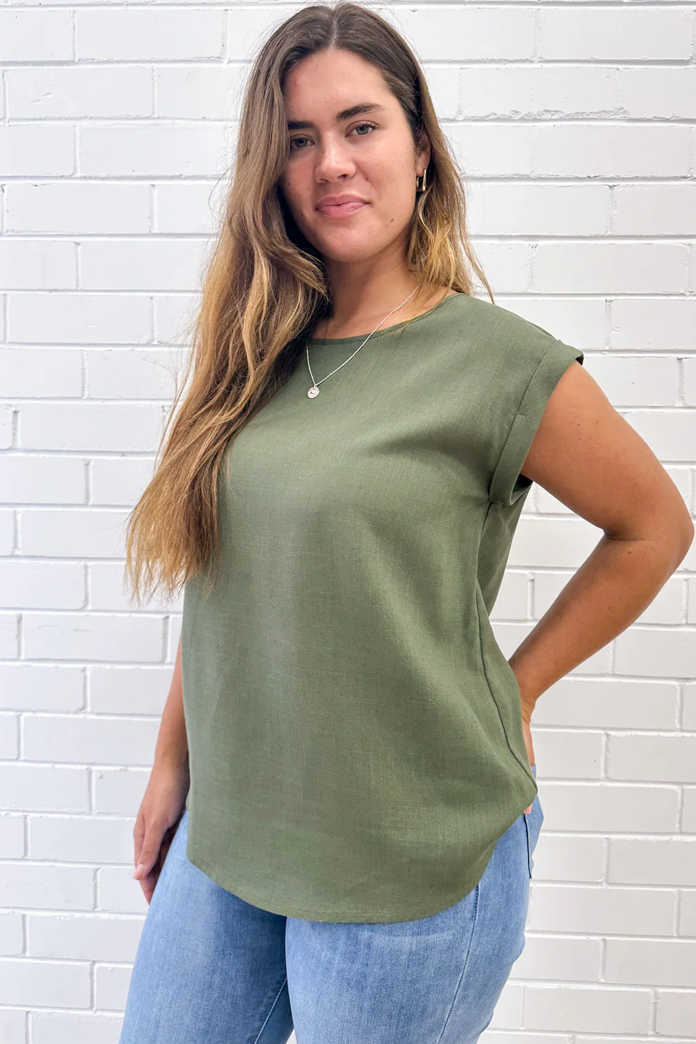 Bailey Top - Khaki - Image 9