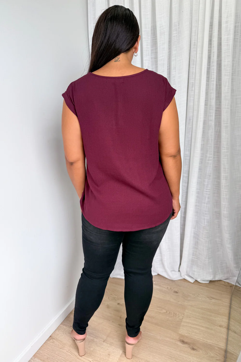 Bailey Top - Merlot - Image 11