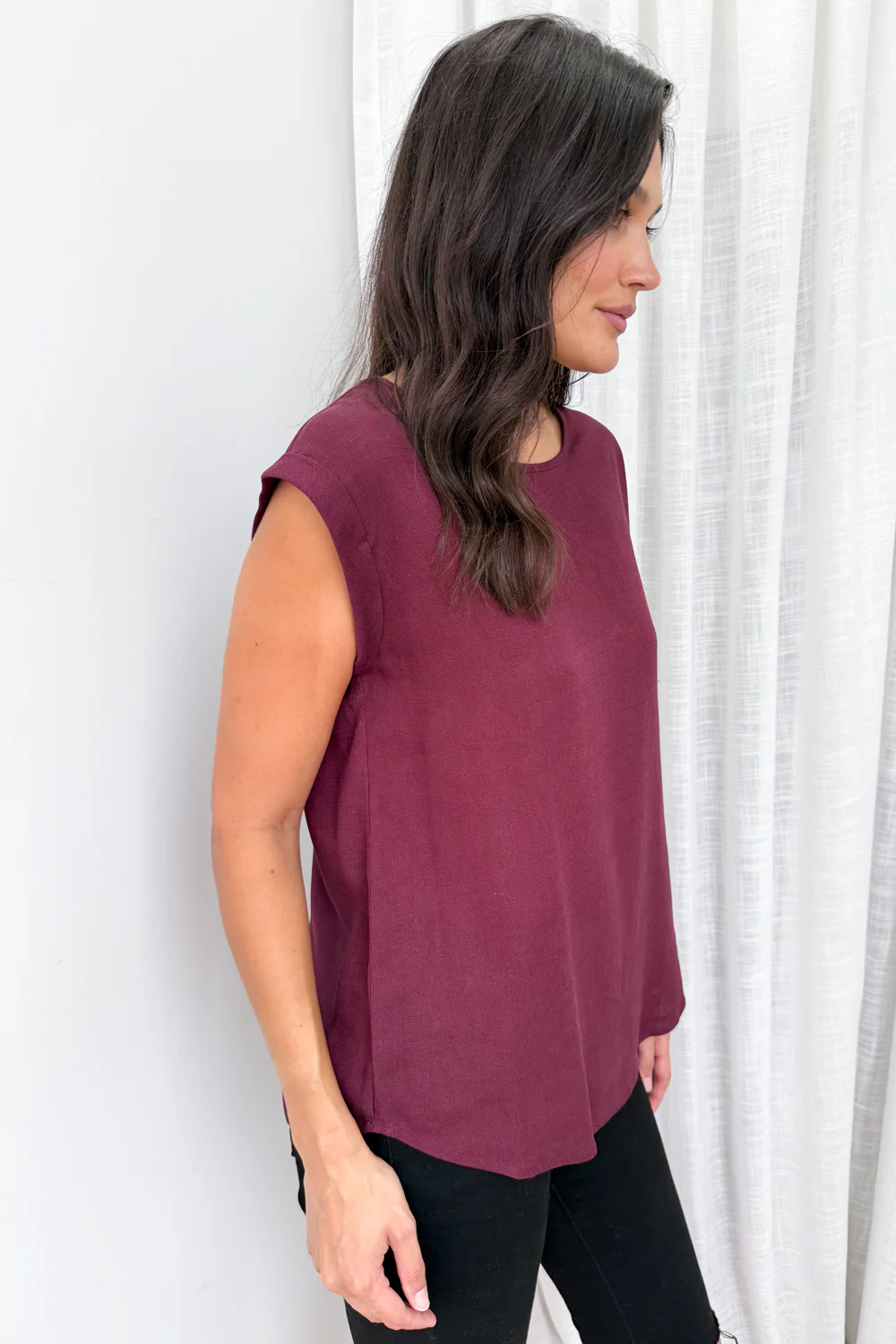 Bailey Top - Merlot - Image 6