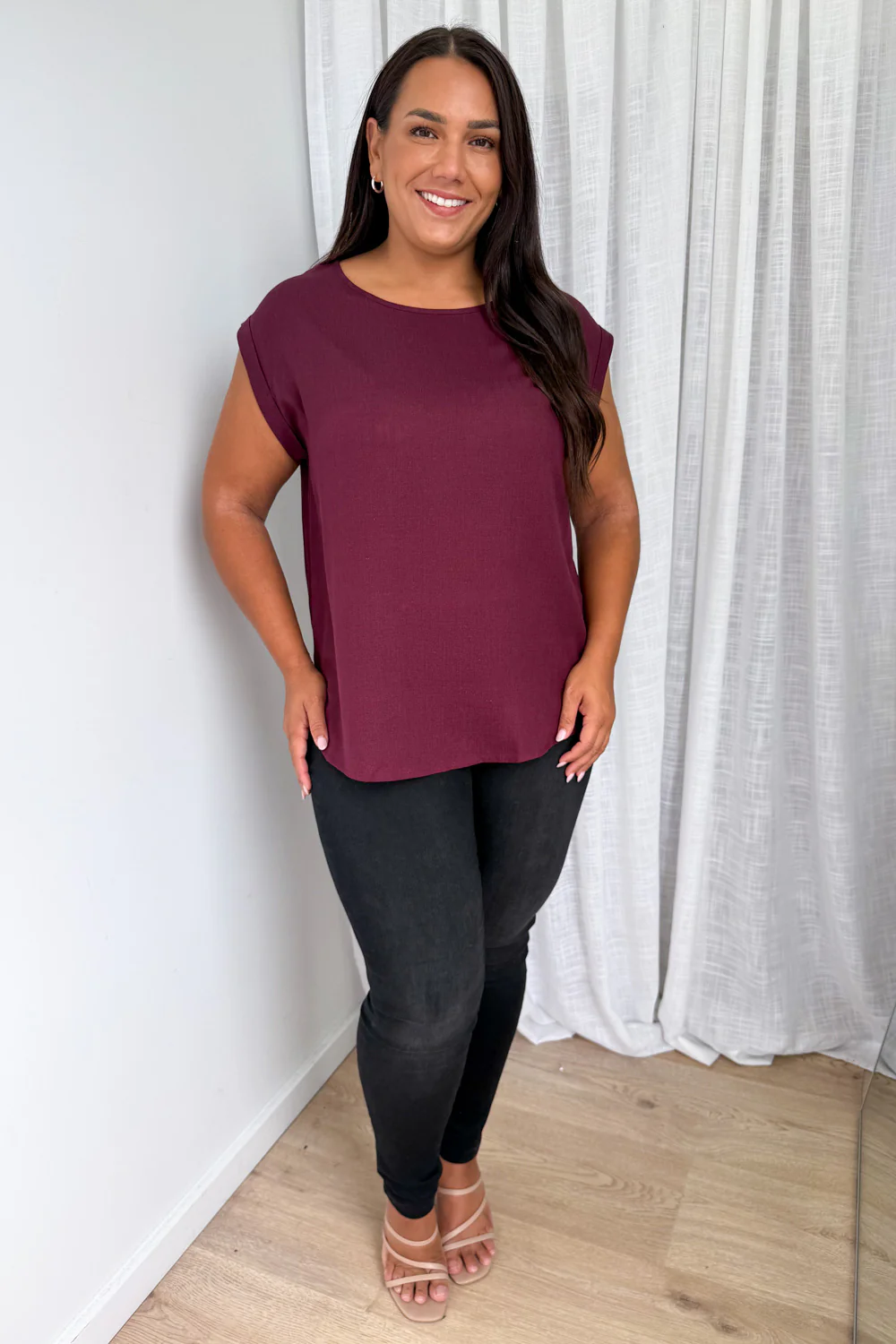Bailey Top - Merlot - Image 9