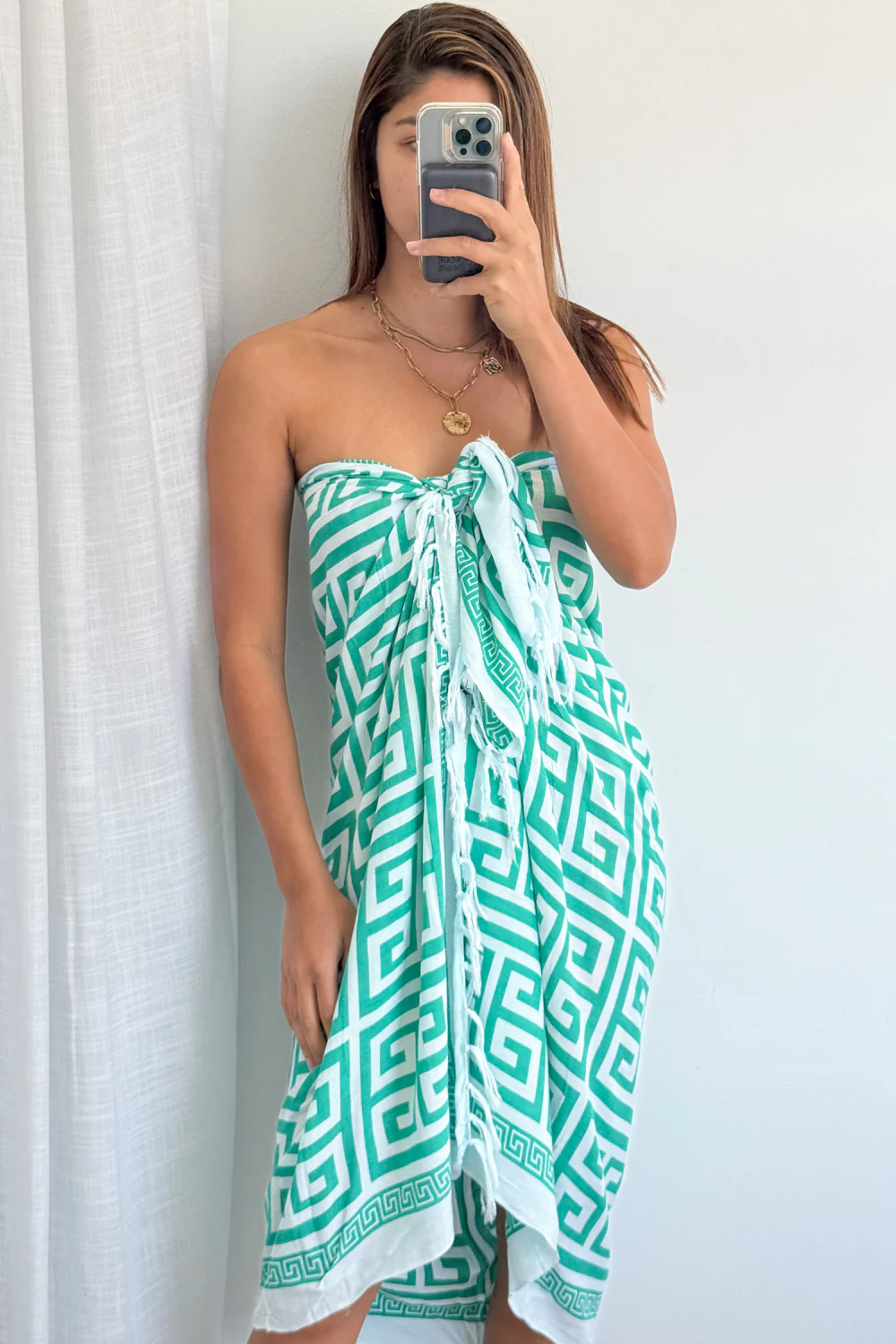 Beach Sarong - Black - Image 10