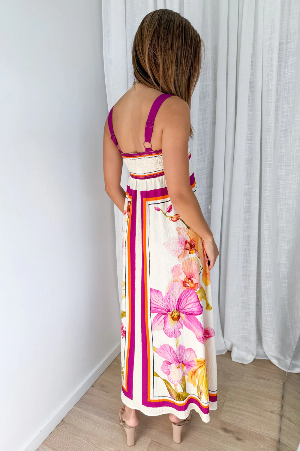 Belgravia Bloom Dress - Magenta Orchid - Image 6